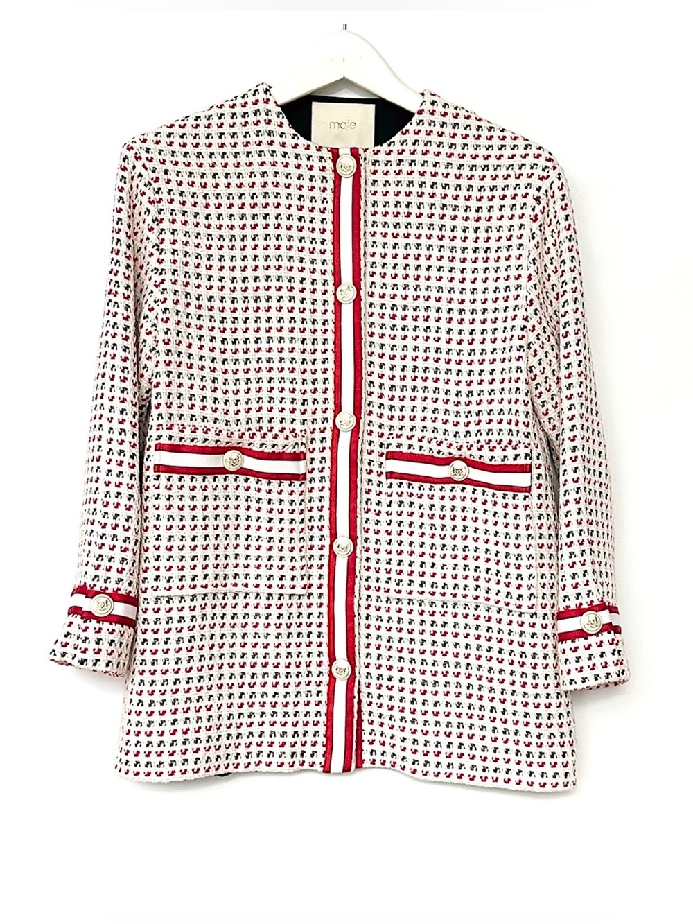 Maje Tweed cotton blend Jacket